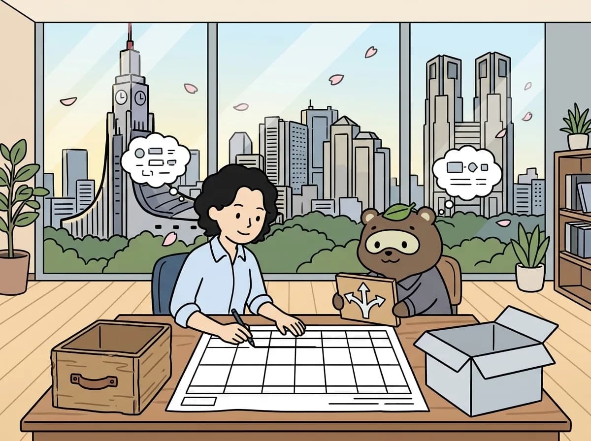 Access 2021のサポート終了後どうする？更新・データ移行・作り直しの判断基準のイメージイラスト：Access 2021のサポートは2026年10月13日（米国太平洋時間）で終わり、延長はありません。ファイルは開けても修正は届かなくなります。版の確認と棚卸しのうえで、本体の更新・データだけの移行・作り直しのどれを選ぶかを、人数や同時更新の条件で整理します。