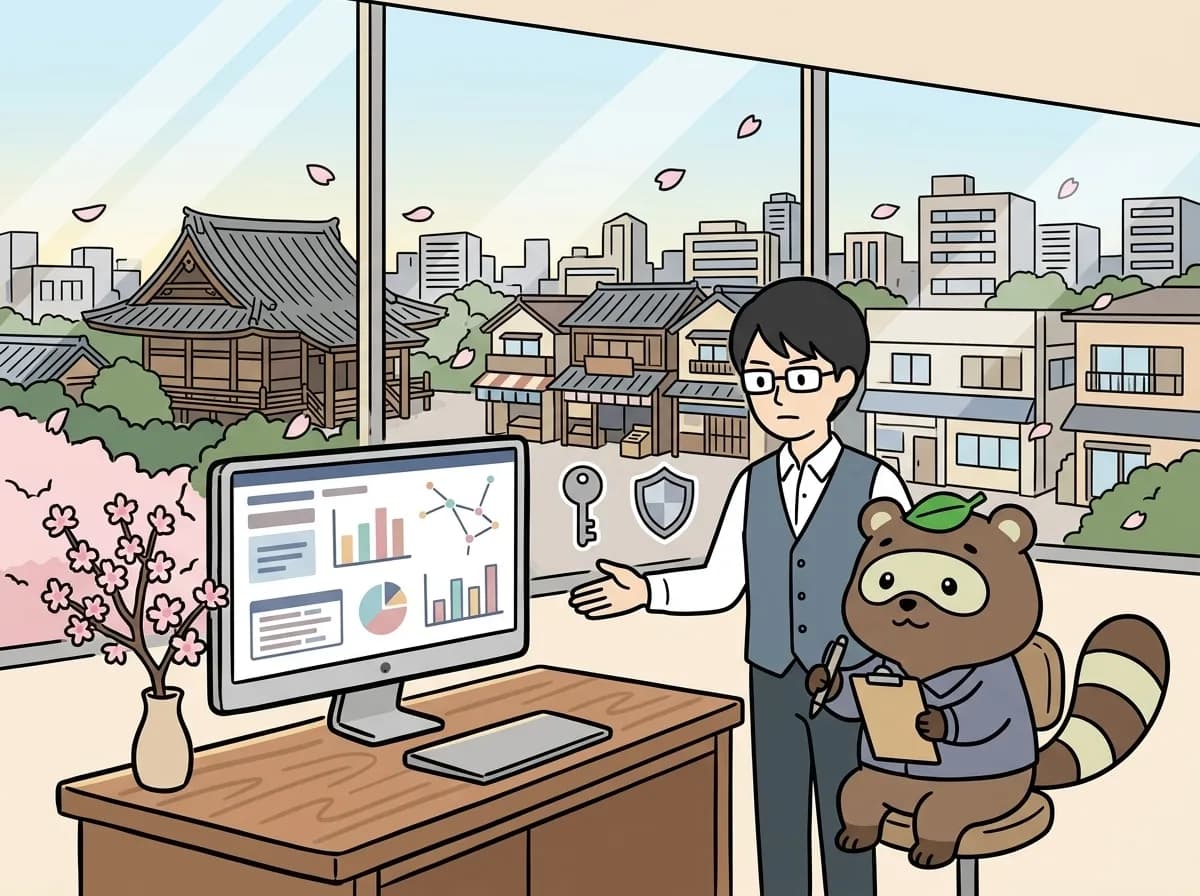 AIエージェントのセキュリティ設計｜参照・送信・更新の権限を分けるのイメージイラスト：AIエージェントの安全性は、モデルの性能だけでは決まりません。参照できる情報、外部へ送れる内容、更新できる業務を分け、許可しない操作が実際に拒否されることを確認します。