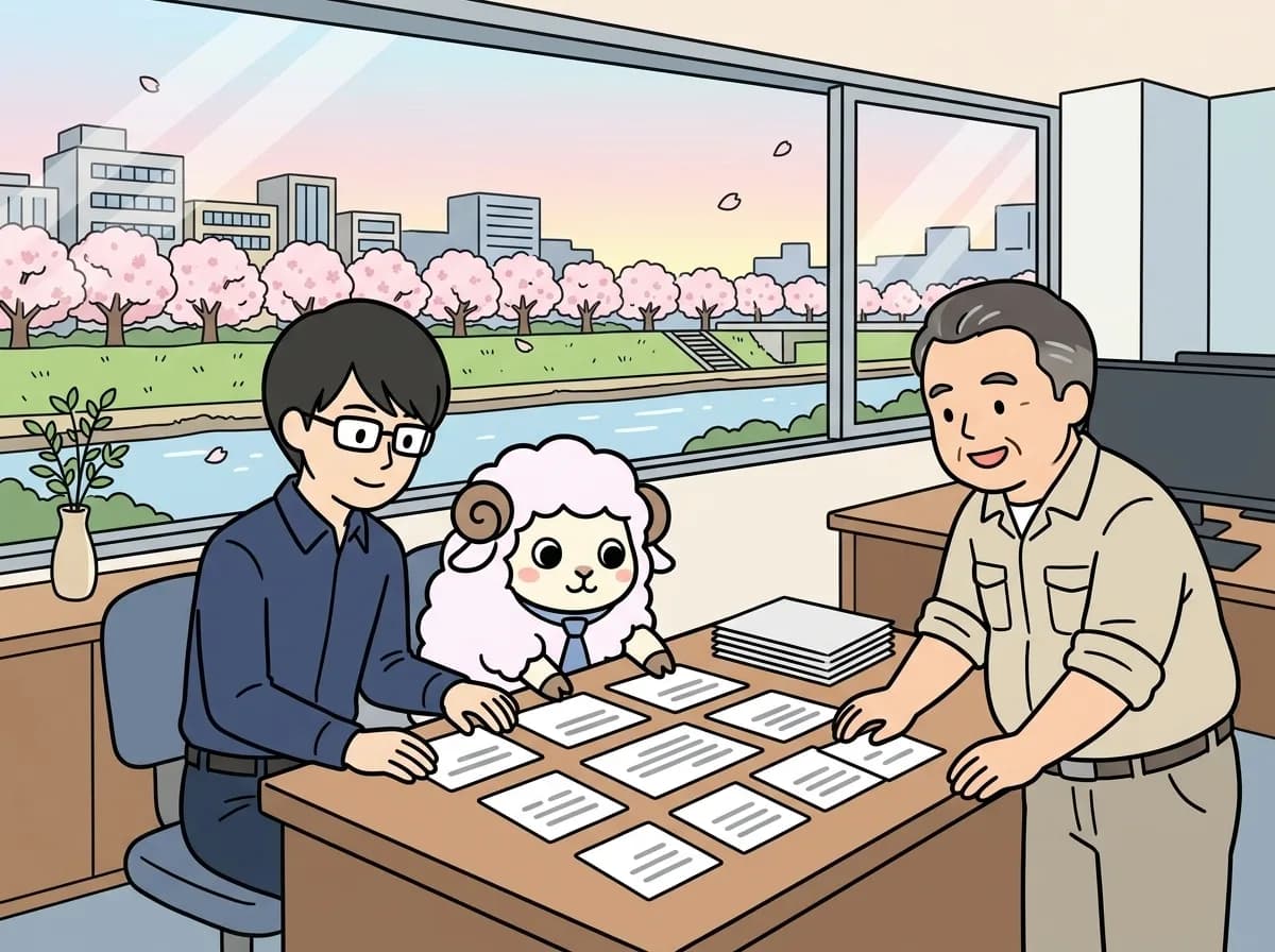 暗黙知をAIで使える記録にする｜熟練者への質問と確認の進め方のイメージイラスト：文書化されていないノウハウは、AI検索を作る前に、判断した状況・手がかり・例外を記録する必要があります。AIで聞き取りや文章化を補助しても、内容の正しさと適用範囲は業務の専門家が確認します。