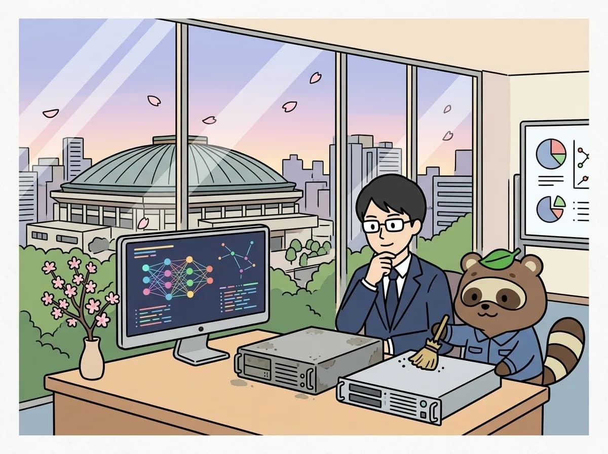 レガシーシステム刷新の進め方｜更新不能・引き継ぎ・移行範囲を診断するのイメージイラスト：レガシーシステムの刷新は、古さだけでなく、更新できない、担当者しか分からない、復旧できないといった具体的な問題から判断します。現状調査を行い、延命・部分移行・全面刷新を比較します。