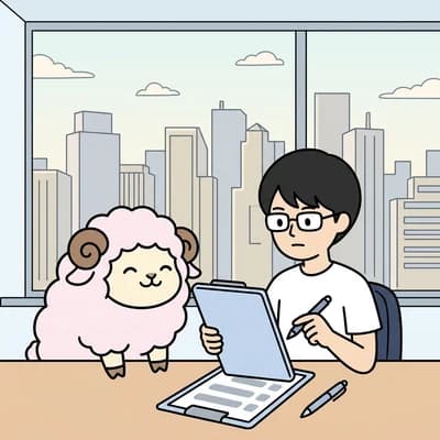 AIにつなぐ対象システムを整理する様子のイラスト