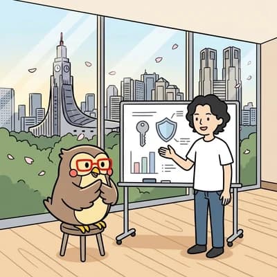 開放範囲と権限を設計する様子のイラスト