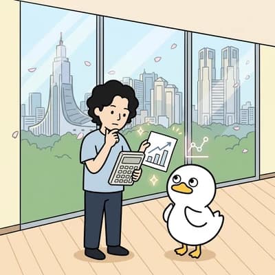実案件を題材に効果を見積もる様子のイラスト