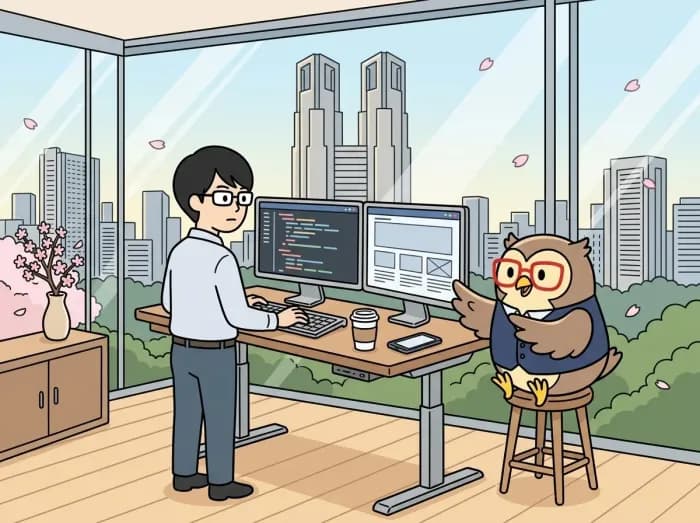 「身近なDX」を実現する理想のサイトをデザインから開発・運用まで伴走する様子を表すイラスト