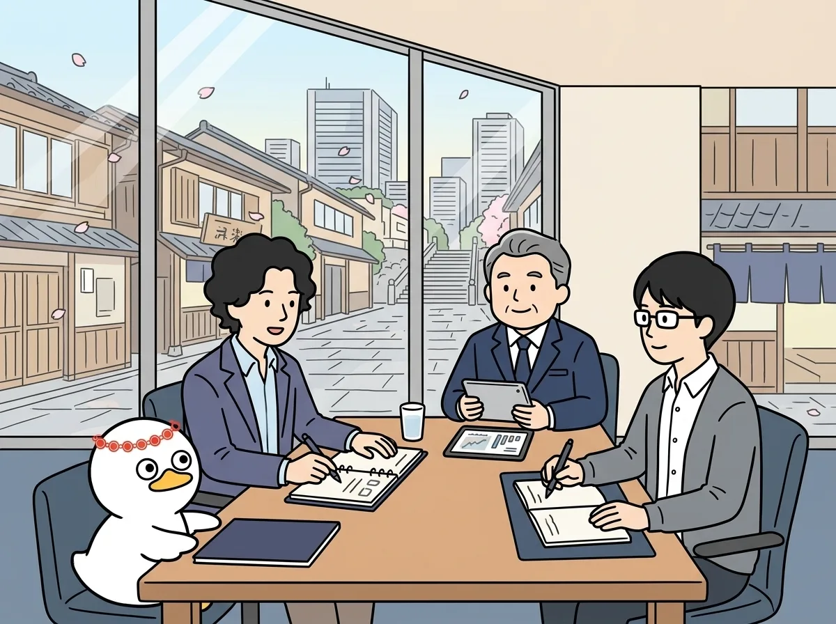 要件定義でつまずかないヒアリングのコツのイメージイラスト：要件定義のヒアリングで失敗しないための実践的なテクニックと、よくある失敗事例から学ぶ成功法則を解説します。