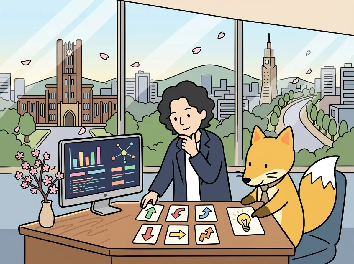 2026年のWeb開発トレンドを「地域目線」で読む【中小企業が今押さえるべき5つのポイント】のイメージイラスト：2026年のWeb開発は「AIとの融合」「超高速化」「誰もが使えるアクセシビリティ」がキーワードです。しかし、すべてのトレンドを追う必要はありません。本記事では、地域の中小企業が本当に押さえるべきポイントを厳選して解説します。