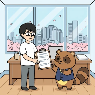 試作画面をもとに根拠のあるお見積もりを提示する様子のイラスト