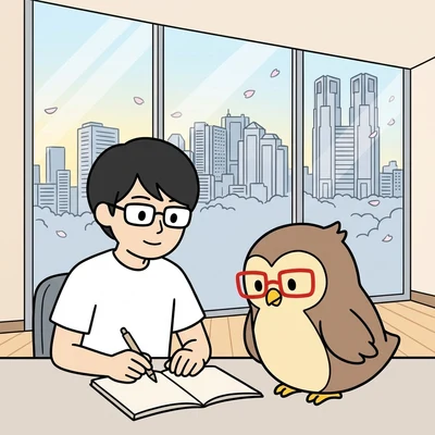 業務課題やAI活用の目的を丁寧に伺う課題ヒアリングの様子のイラスト