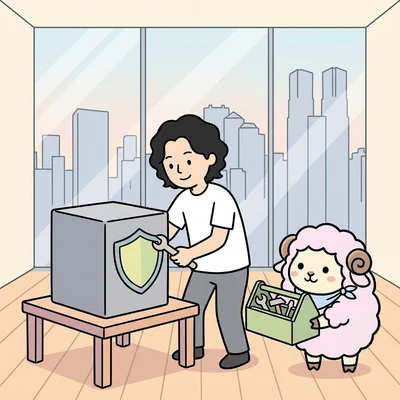 本番に足りない部分を作り足す補強の様子のイラスト