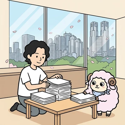 データ整備や検索設計を作り直す改善の様子のイラスト