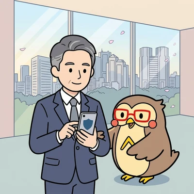 最新のセキュリティ対策とリリース後のサポートを行う様子のイラスト