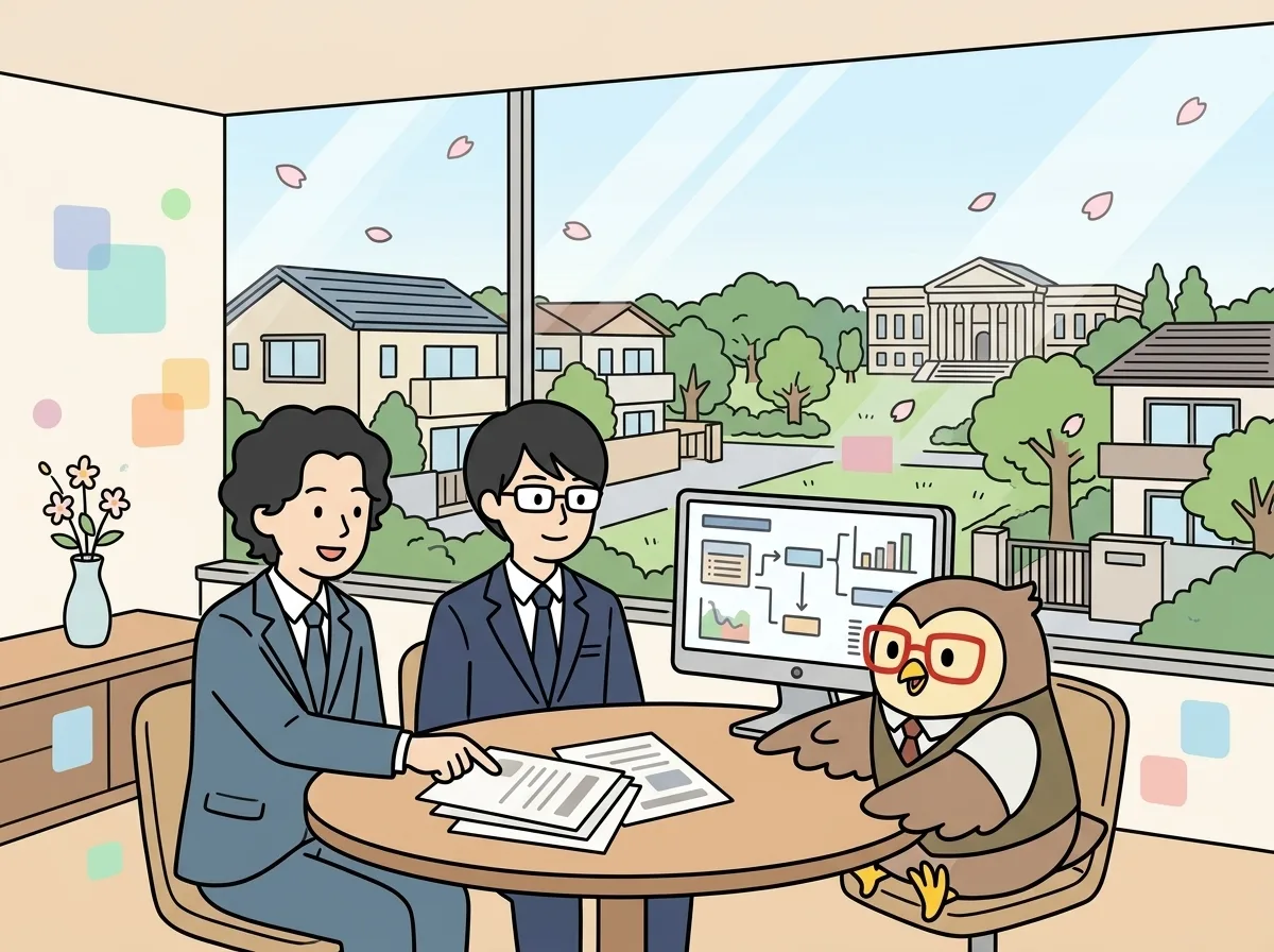 「職種を越えて動く」というカルチャーのイメージイラスト:営業、マーケティング、開発が近い距離で連携し、顧客価値を起点に判断します。